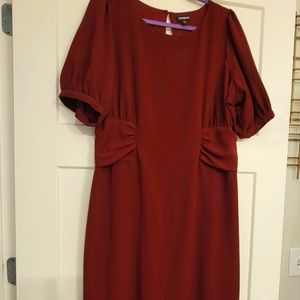 XL Red Express Midi Dress